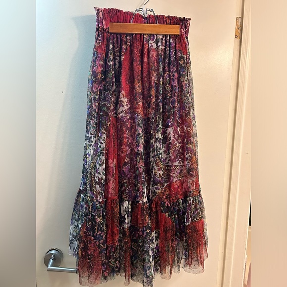 Anthropologie Flounced Tulle Maxi Skirt - Picture 5 of 6
